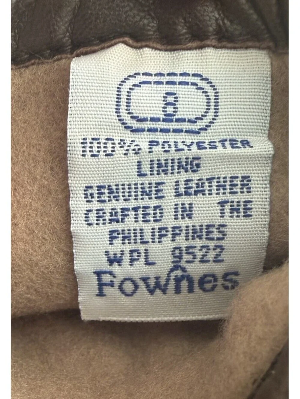 Fownes Vintage Leather Dress Gloves Women’s Classic Brown Size 8